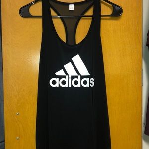 Adidas black workout tank